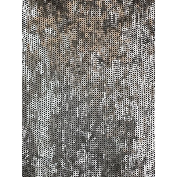 Express Dress Women Size Small Petite Pewter Bronze Sequins Mini Long Sleeve - Picture 5 of 11